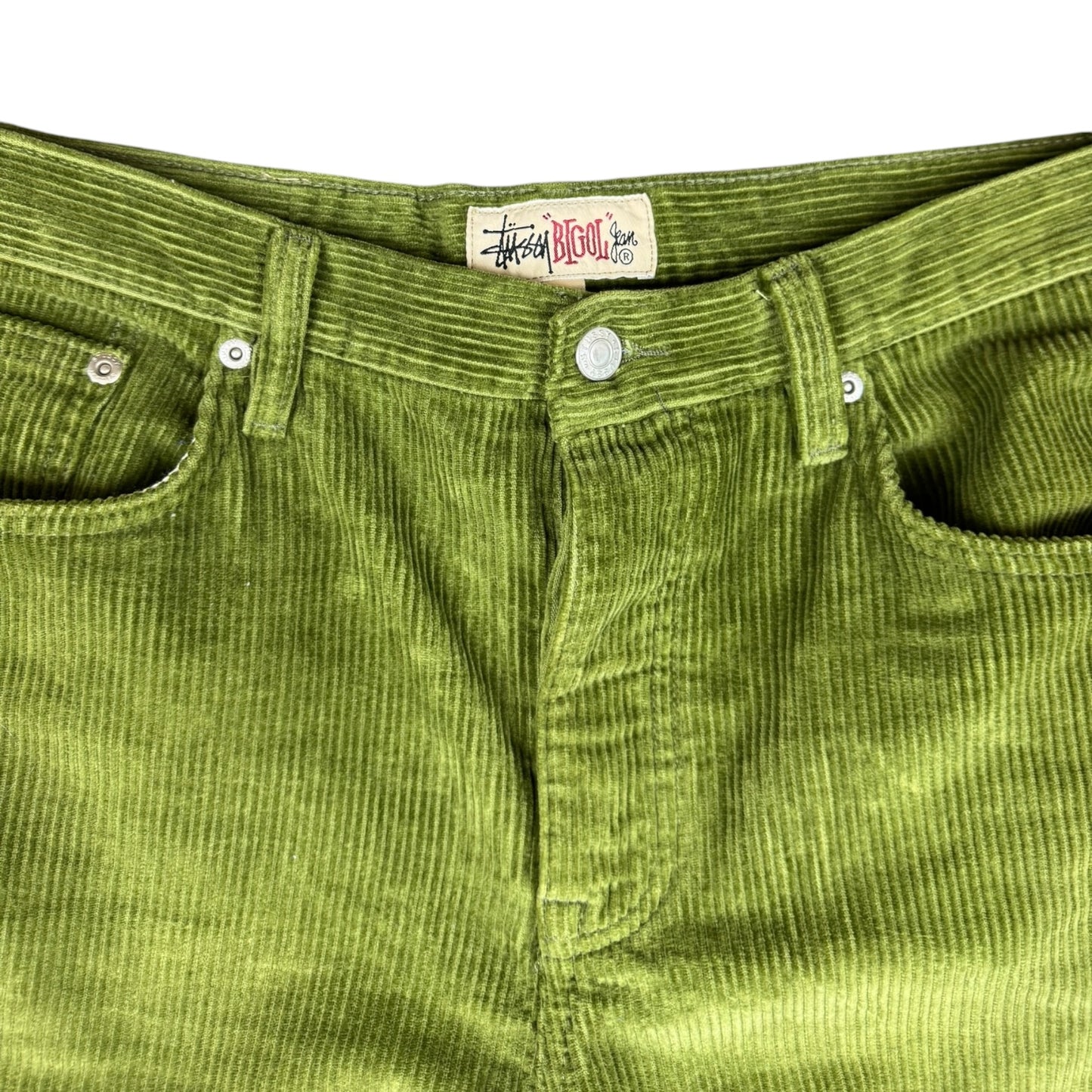 Stussy Big Ol Sage Green Corduroy Trousers