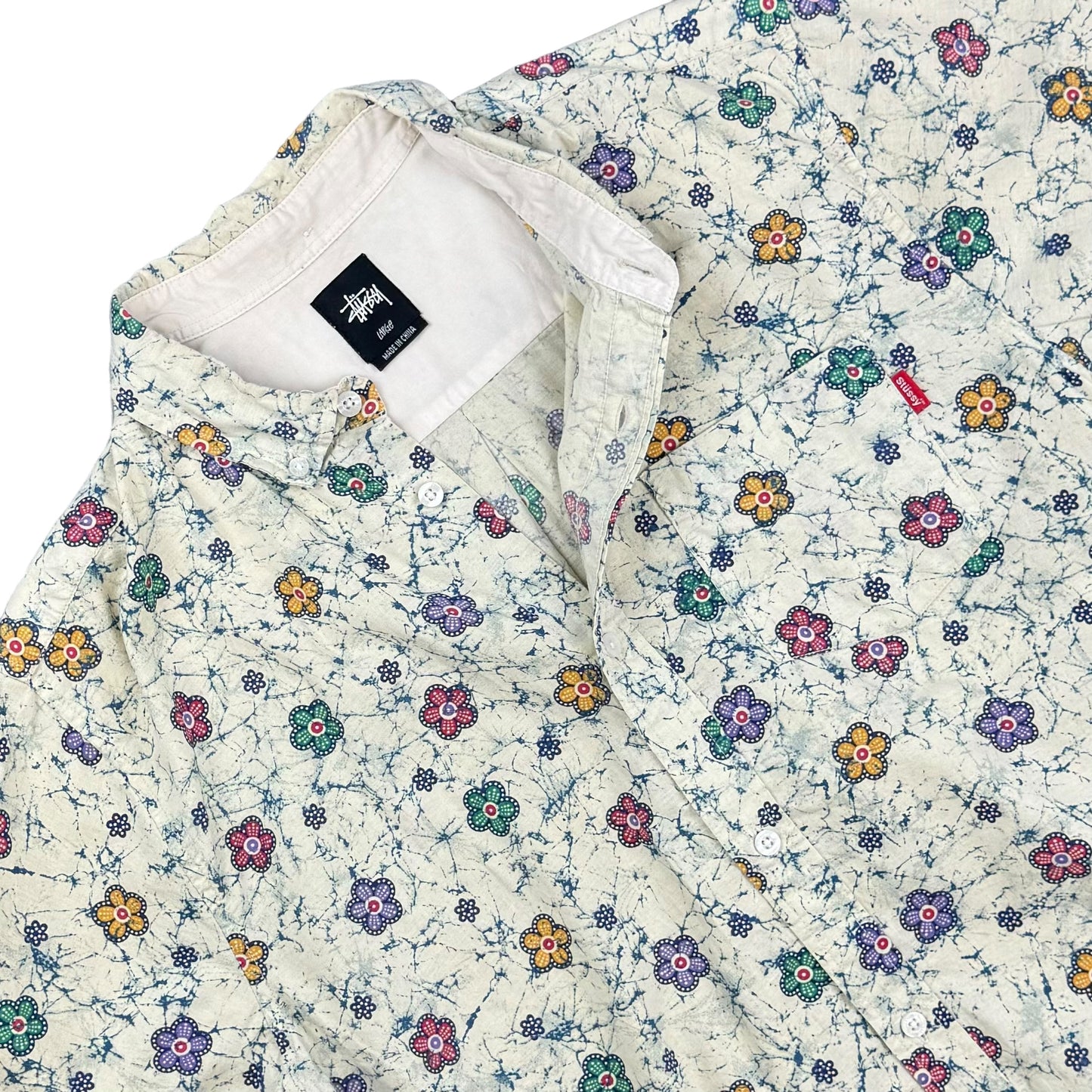 Stüssy Floral Print Short Sleeved Shirt